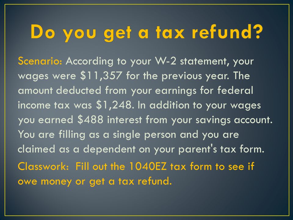 Average tax refund single parent